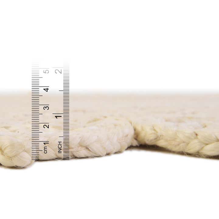 Custom Ivory Braided Jute Round Rug