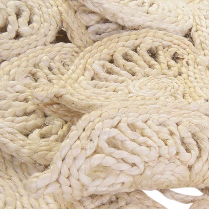 60cm x 60cm Hecho a mano Braided Jute Alfombra redondo