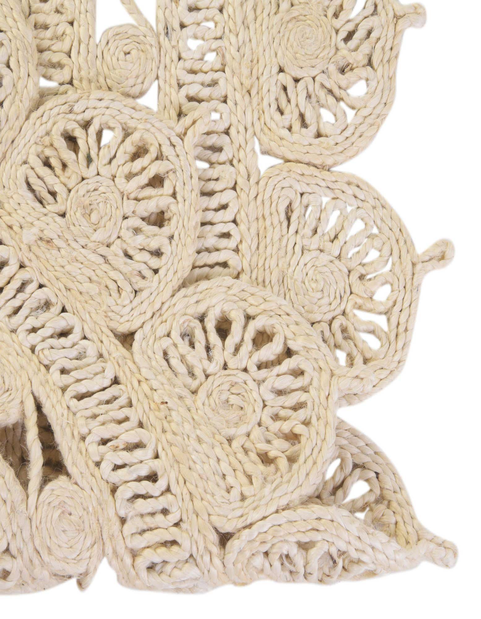 Custom Ivory Braided Jute Round Rug