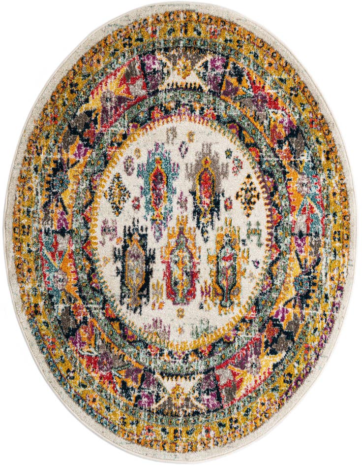 Detail image of 5' 3 x 5' 3 Carrington Round Rug