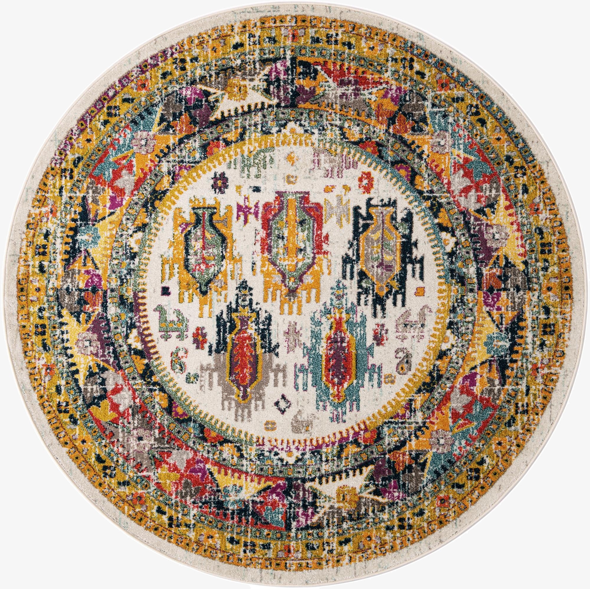 7' 10 x 7' 10 Carrington Round Rug