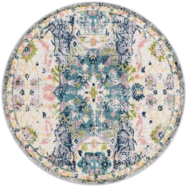 Vue détaillée : 155cm x 155cm Charleston Tapis Rond