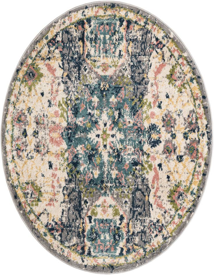 Detail image of 4' 1 x 4' 1 Charleston Round Rug