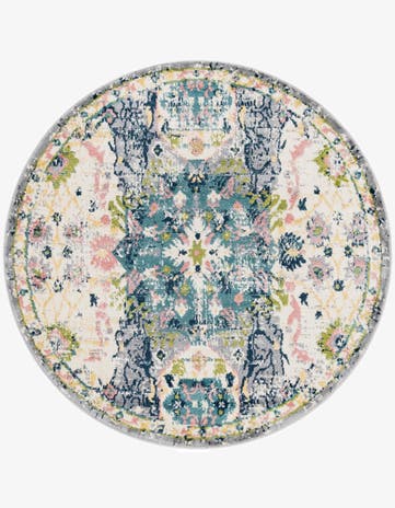 Ivory Charleston Round Rug
