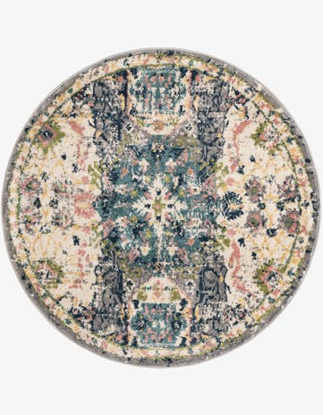 Ivory Charleston Round Rug