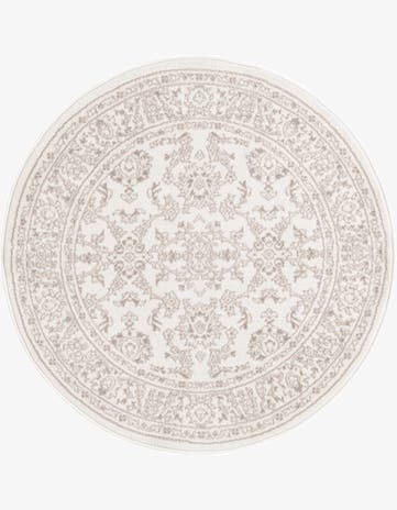 Ivory Charlotte Round Rug