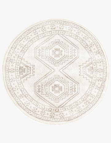 Ivory Charlotte Round Rug