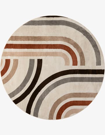 Ivory Charlotte Round Rug