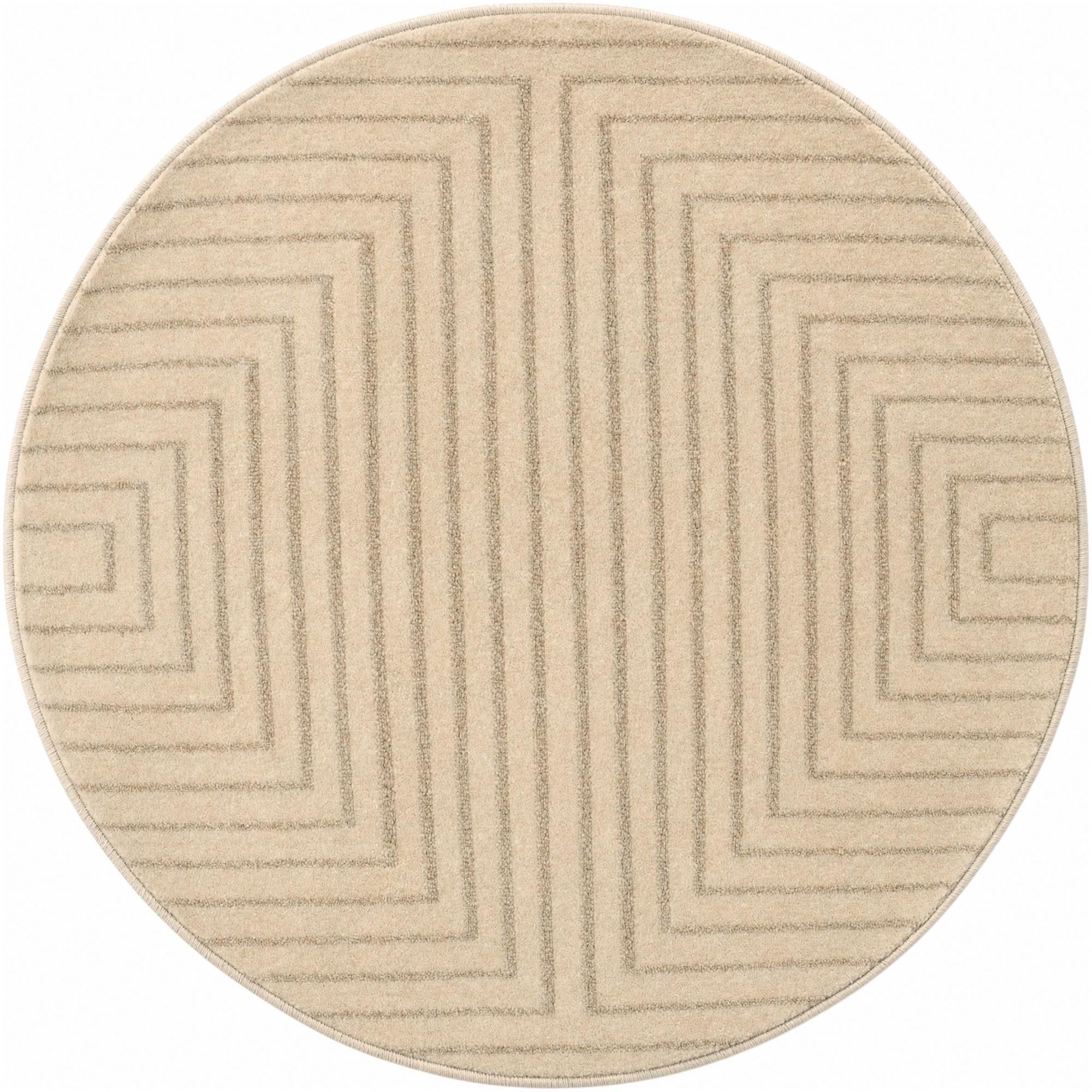 3' x 3' Contour Round Rug