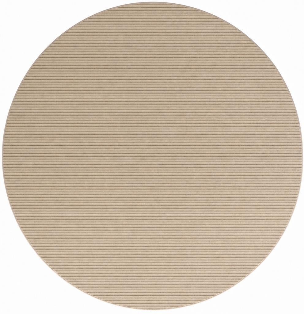 Ivory Contour Round Rug