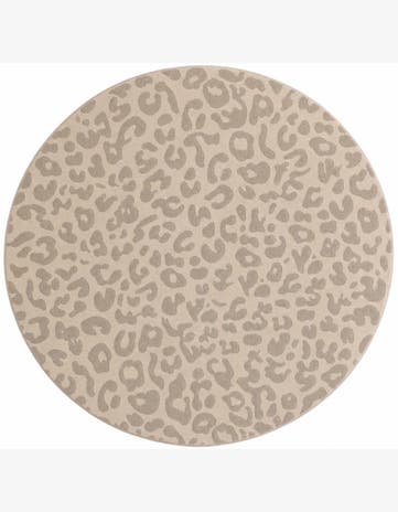 Ivory Contour Round Rug