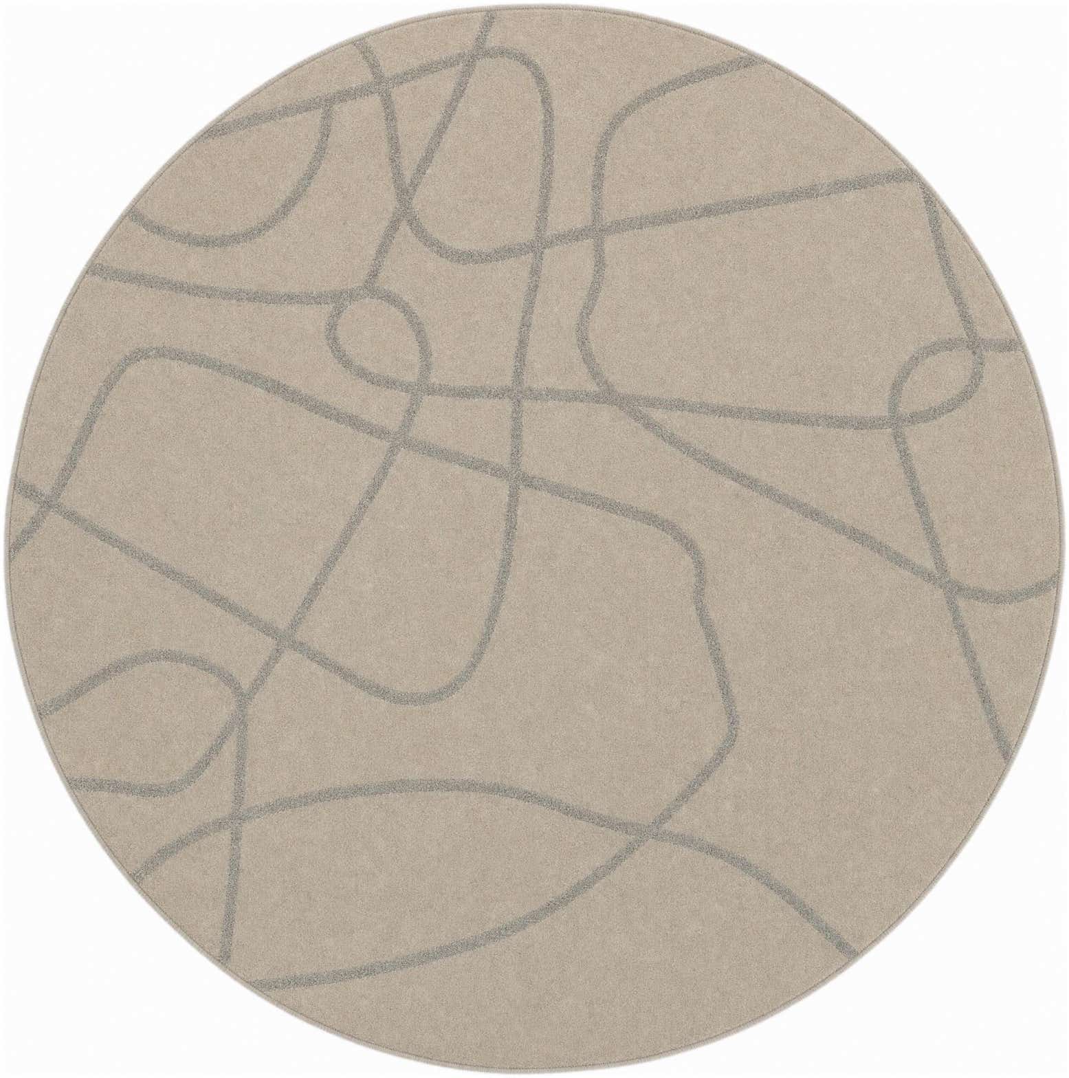 5' x 5' Contour Round Rug