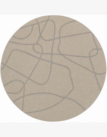 5' x 5' Contour Round Rug