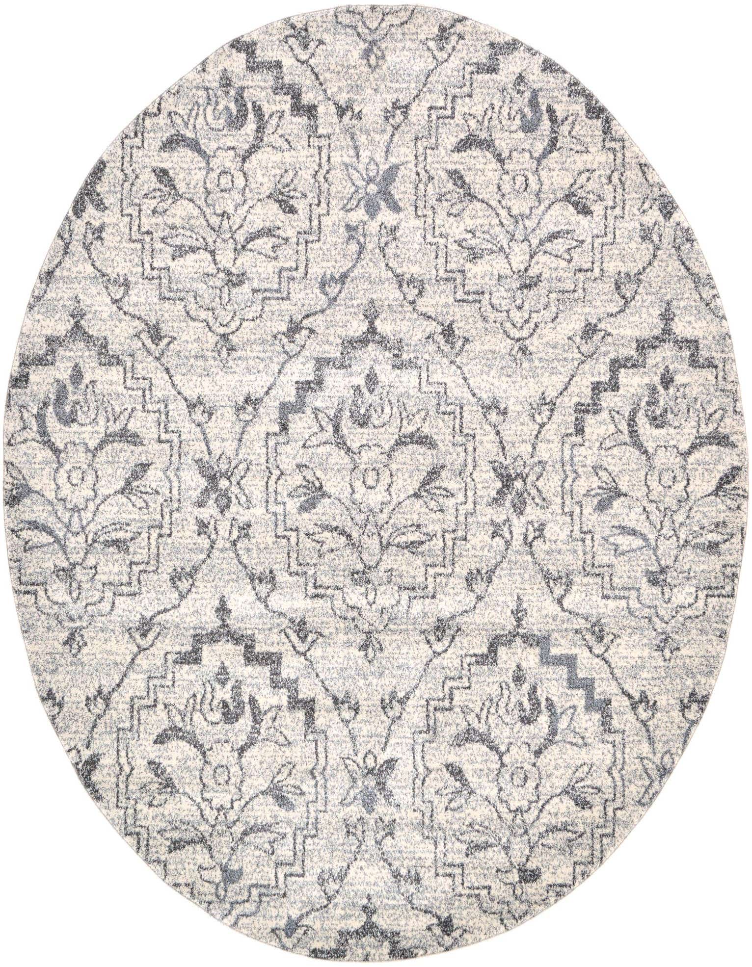 Primary image 6' x 6' Damask Round Rug