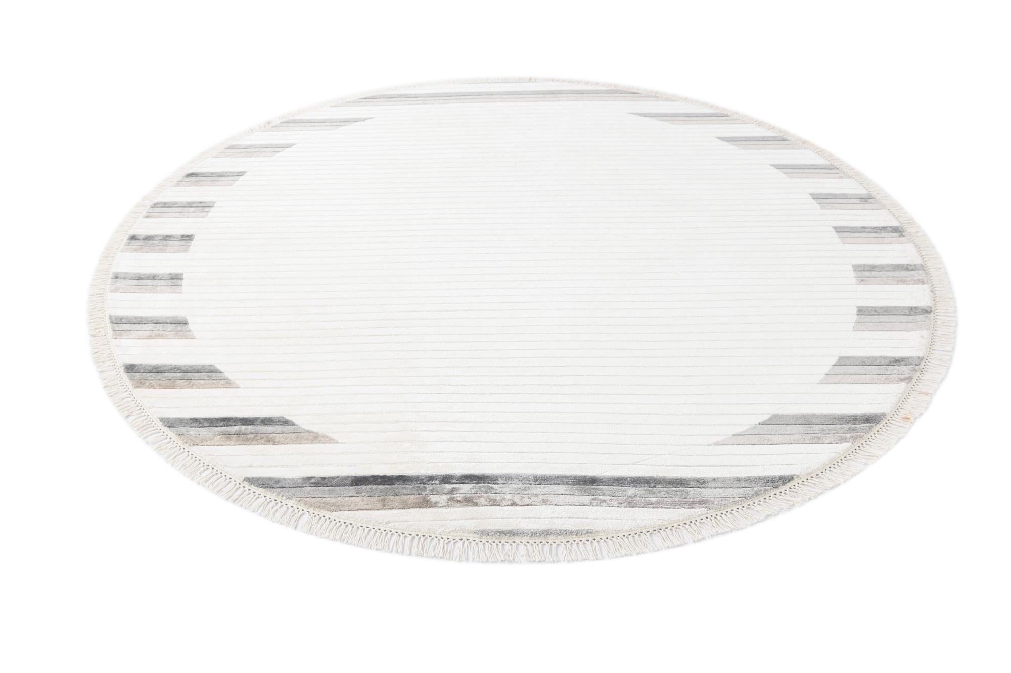 6' 5 x 6' 5 Hand Knotted Darya Wool Round Rug