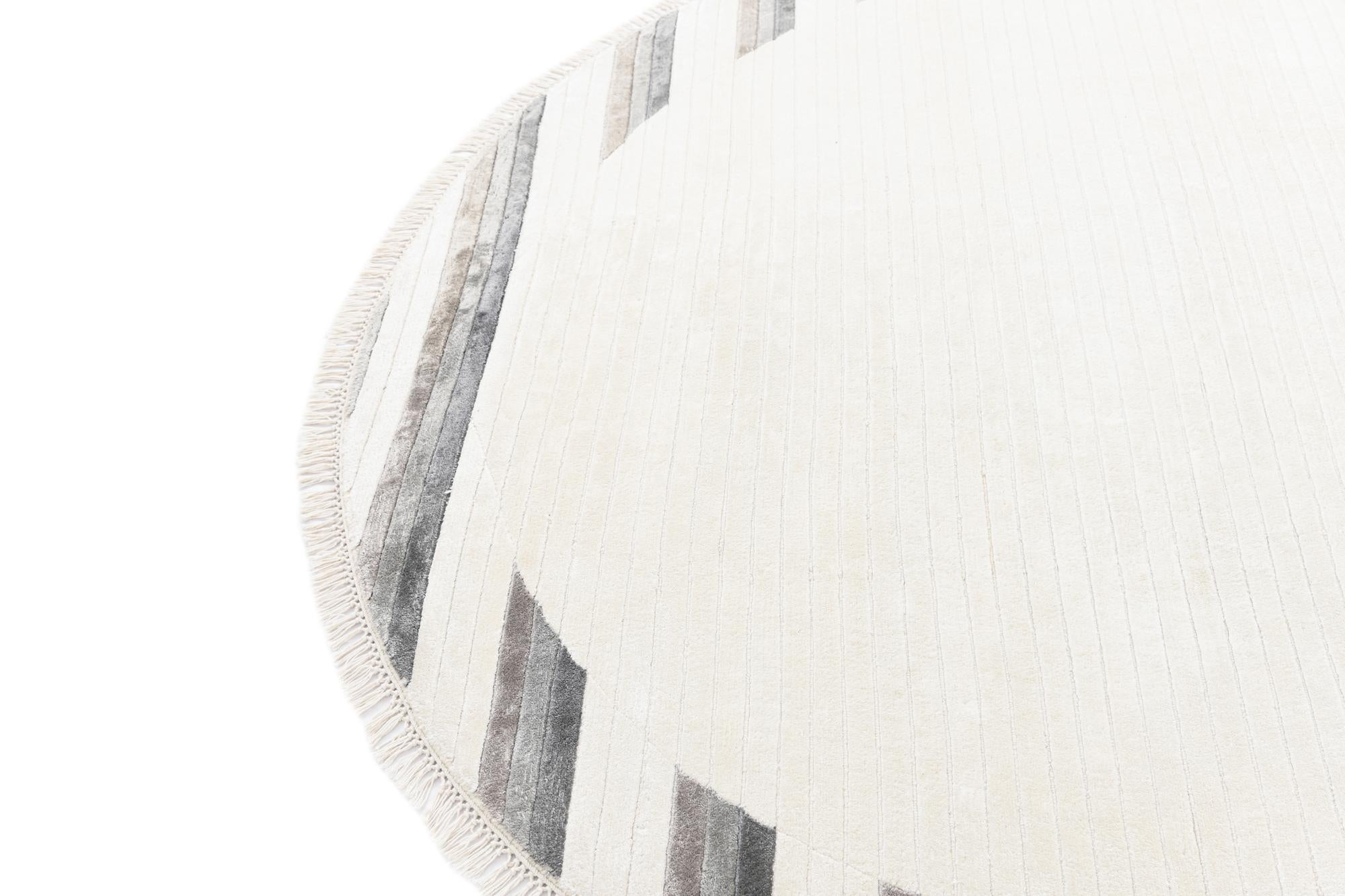 6' 5 x 6' 5 Hand Knotted Darya Wool Round Rug