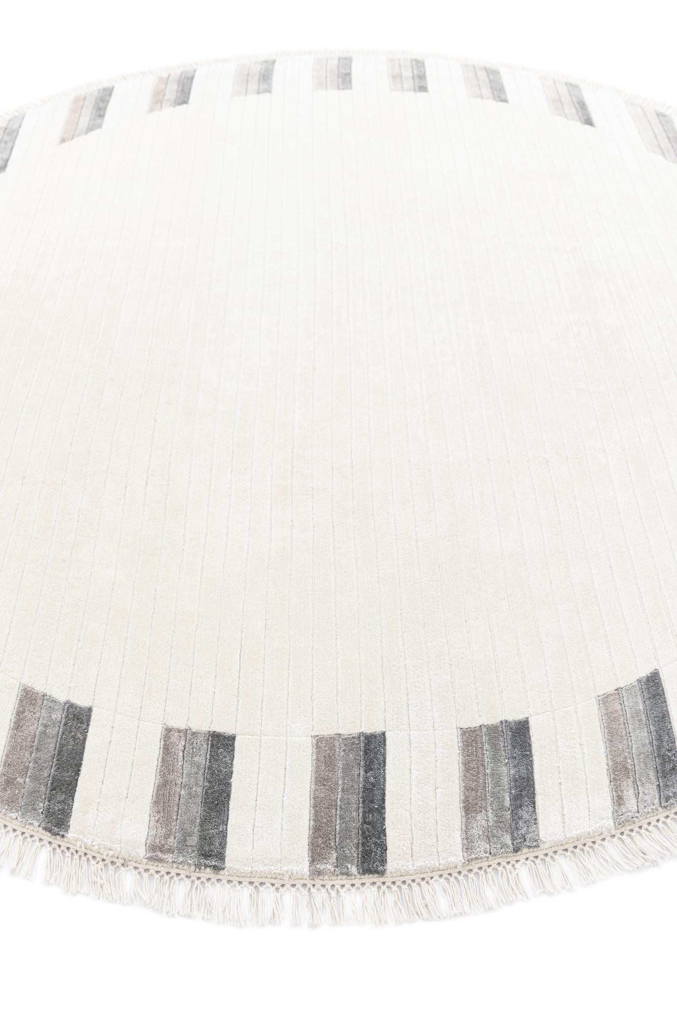 6' 5 x 6' 5 Hand Knotted Darya Wool Round Rug