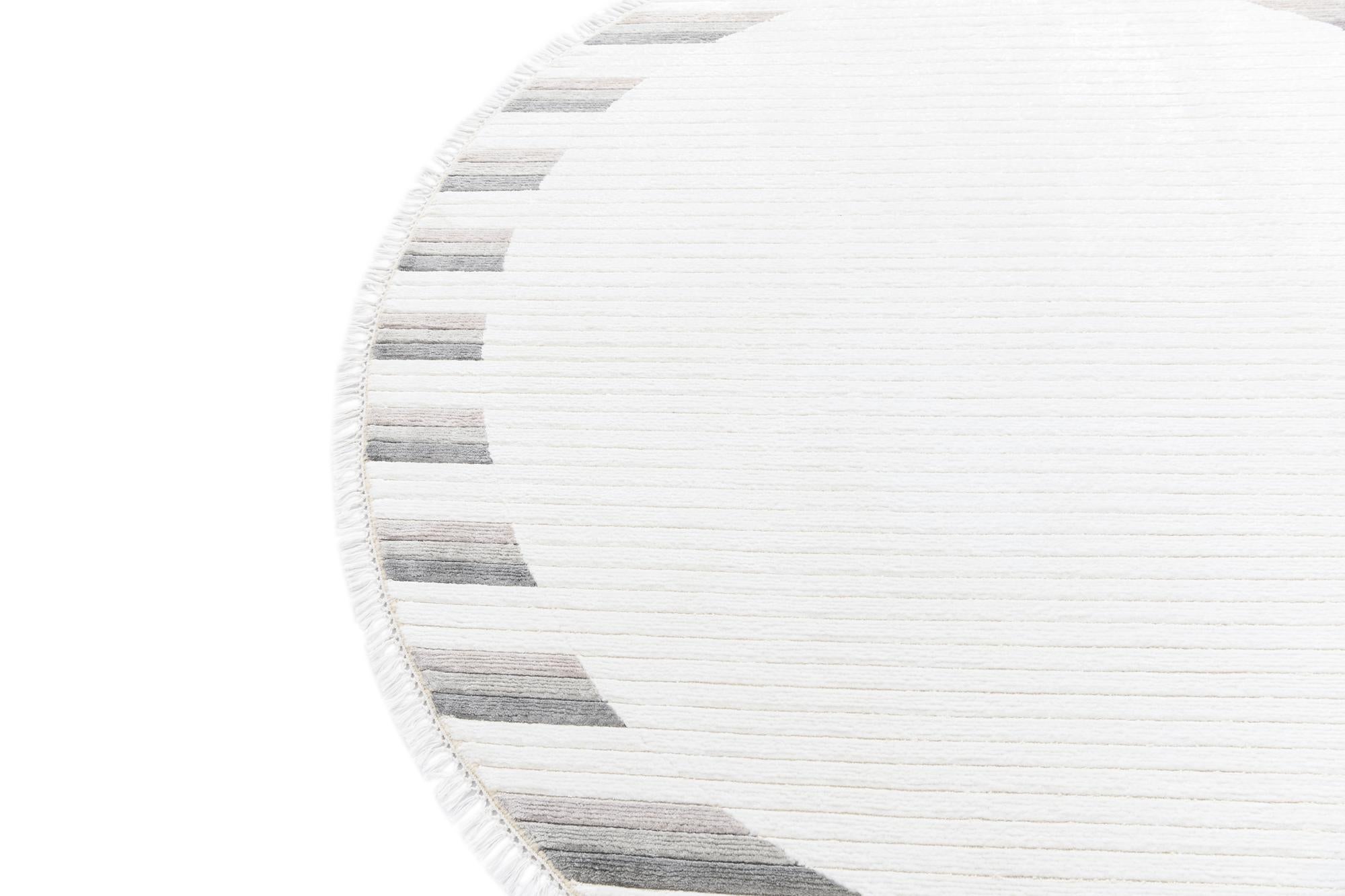 6' 6 x 6' 6 Hand Knotted Darya Wool Round Rug