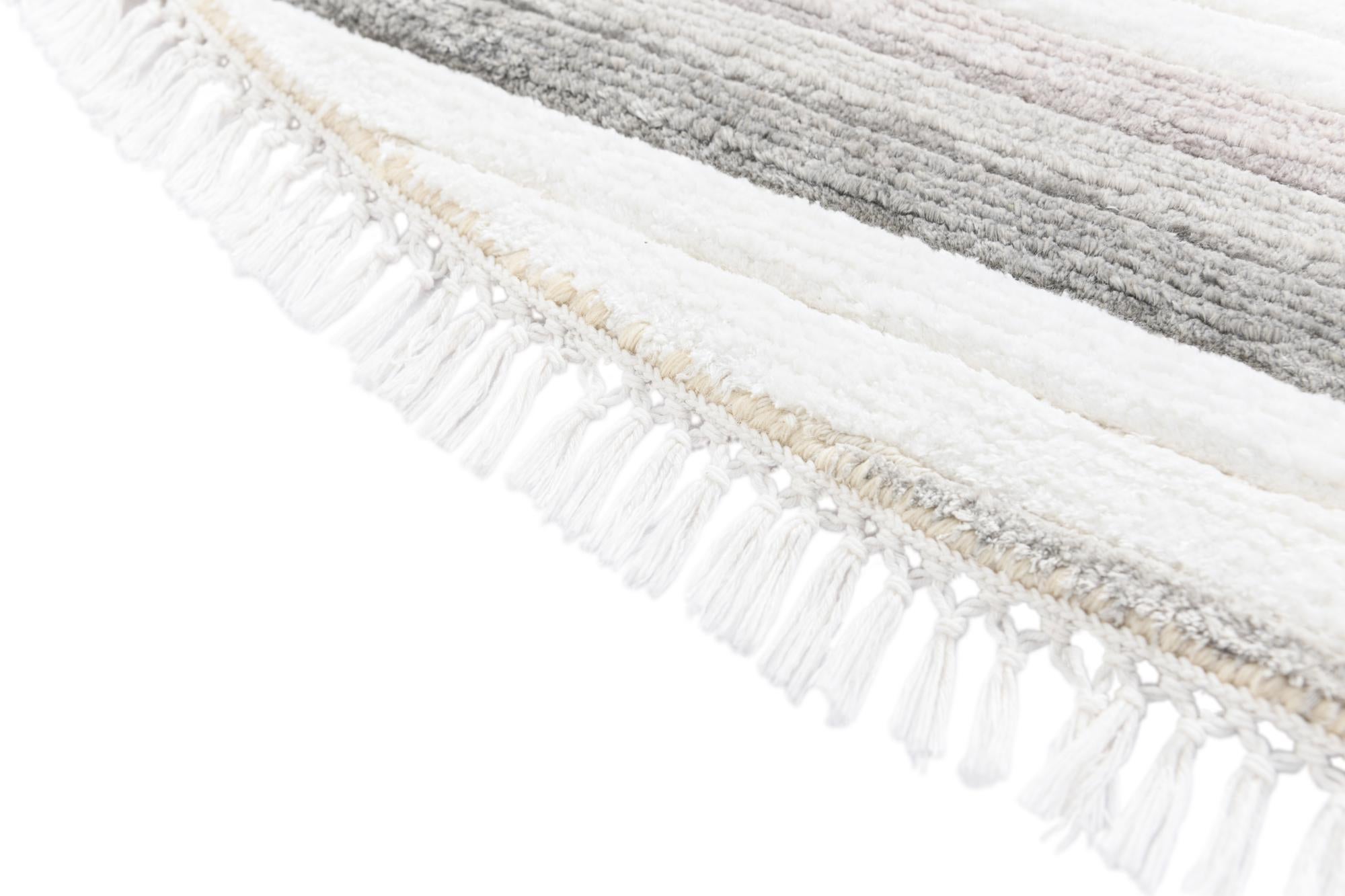 6' 6 x 6' 6 Hand Knotted Darya Wool Round Rug