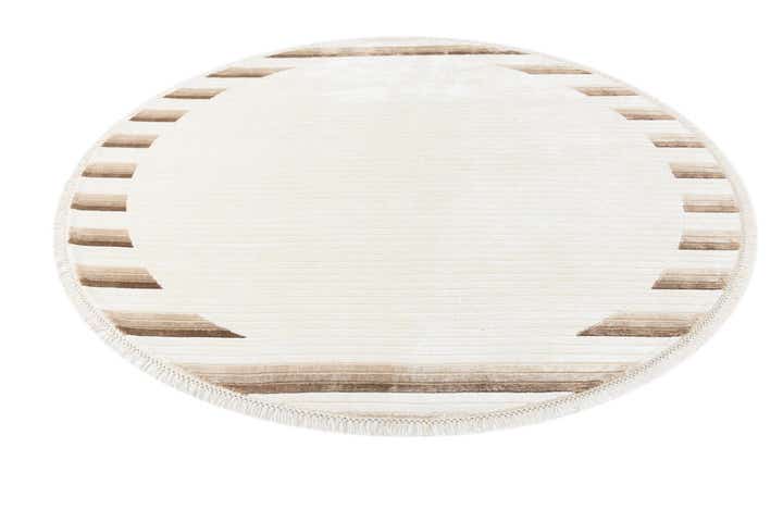 6' 6 x 6' 6 Hand Knotted Darya Wool Round Rug
