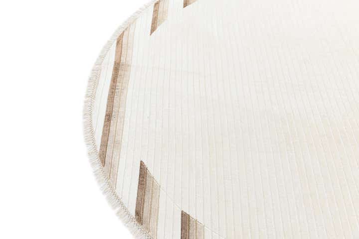 6' 6 x 6' 6 Hand Knotted Darya Wool Round Rug