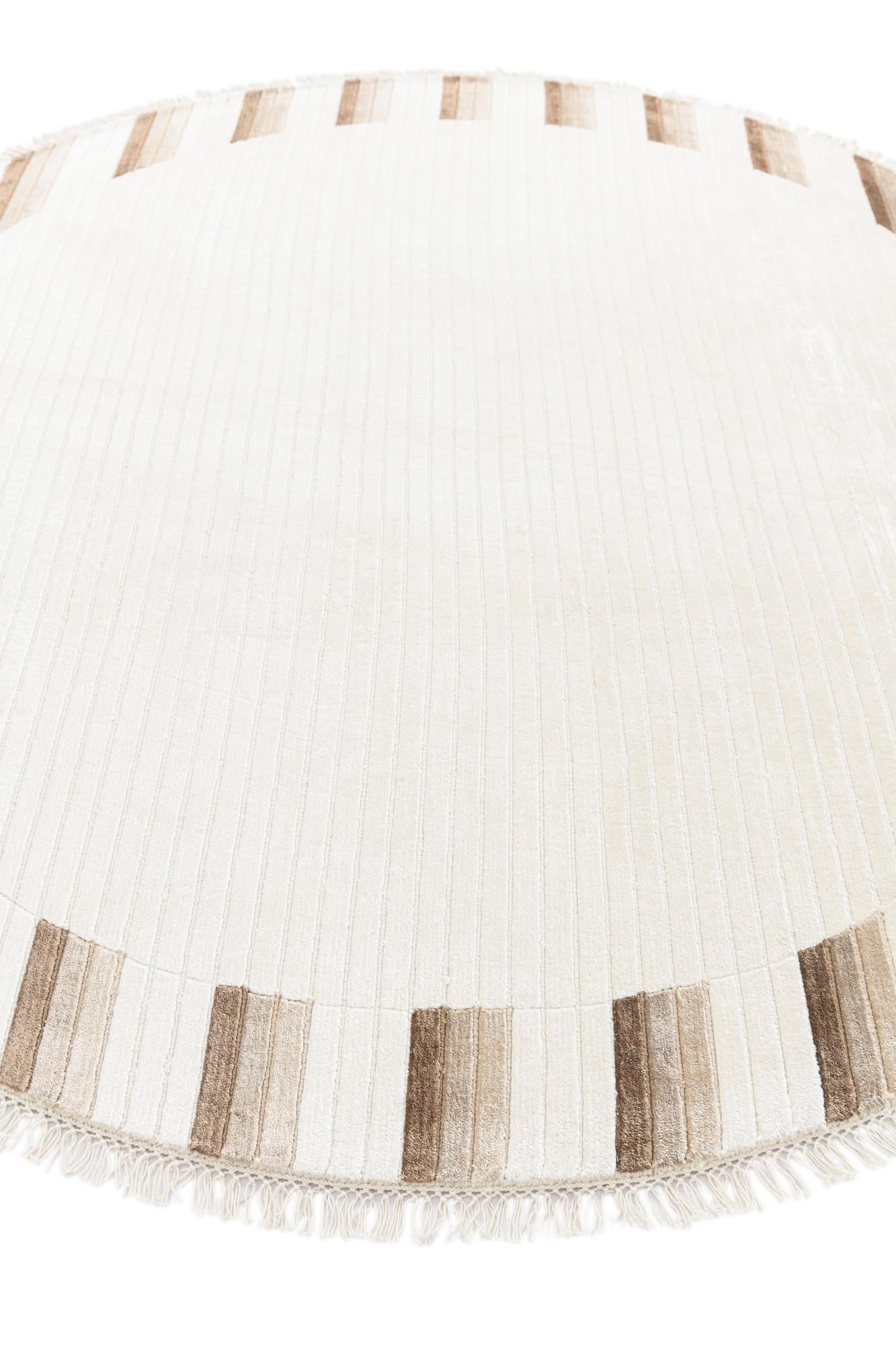 6' 6 x 6' 6 Hand Knotted Darya Wool Round Rug