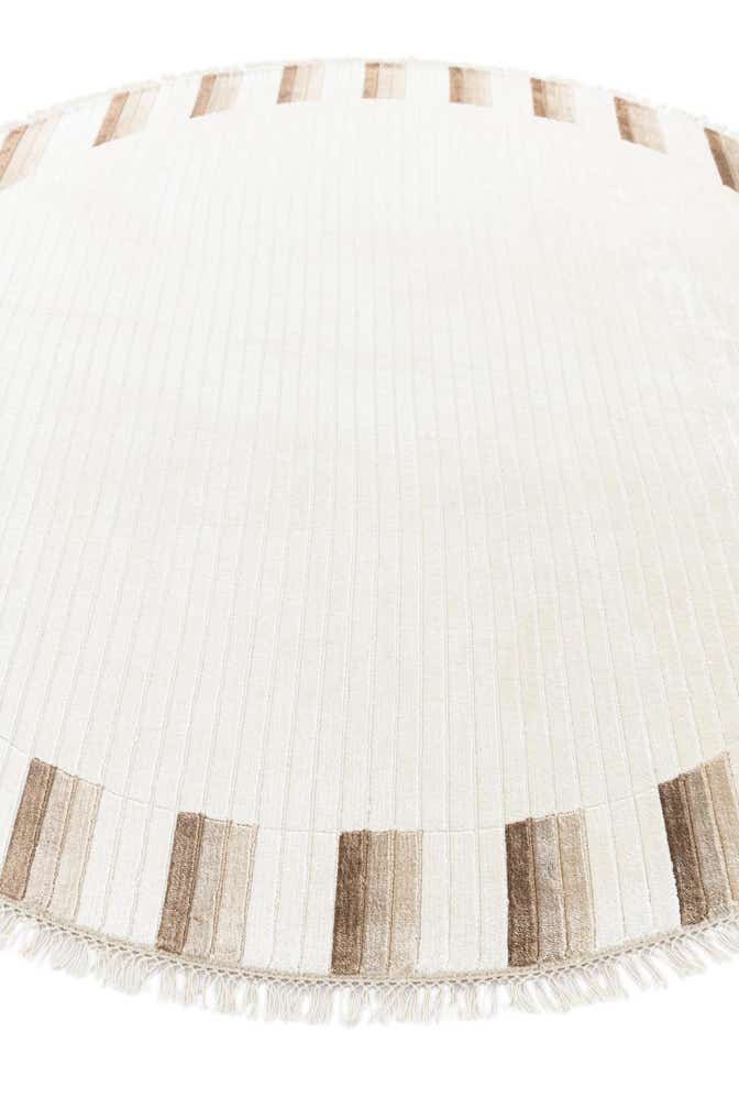6' 6 x 6' 6 Hand Knotted Darya Wool Round Rug