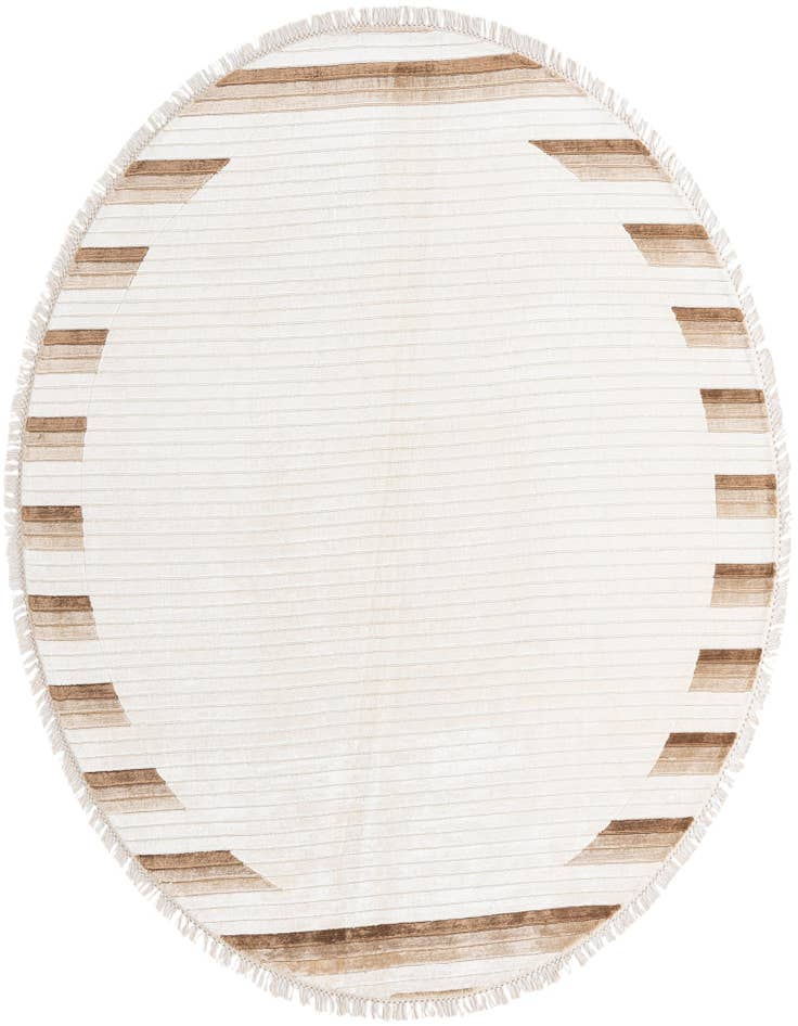 Detail image of 6' 6 x 6' 6 Hand Knotted Darya Wool Round Rug