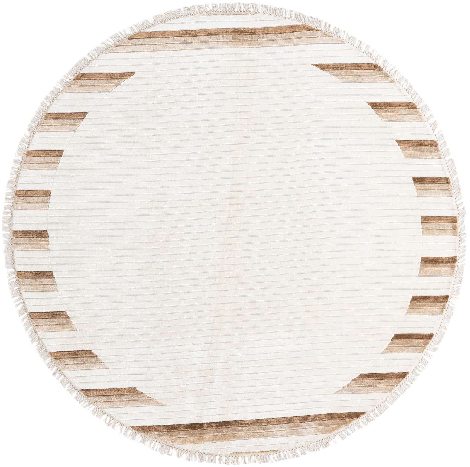 6' 6 x 6' 6 Hand Knotted Darya Wool Round Rug