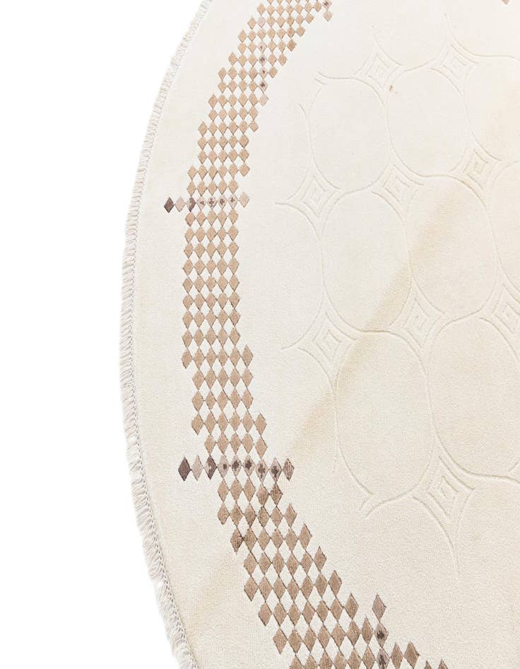Detail image of 6' 4 x 6' 4  Hand Knotted Darya Wool Round Rug