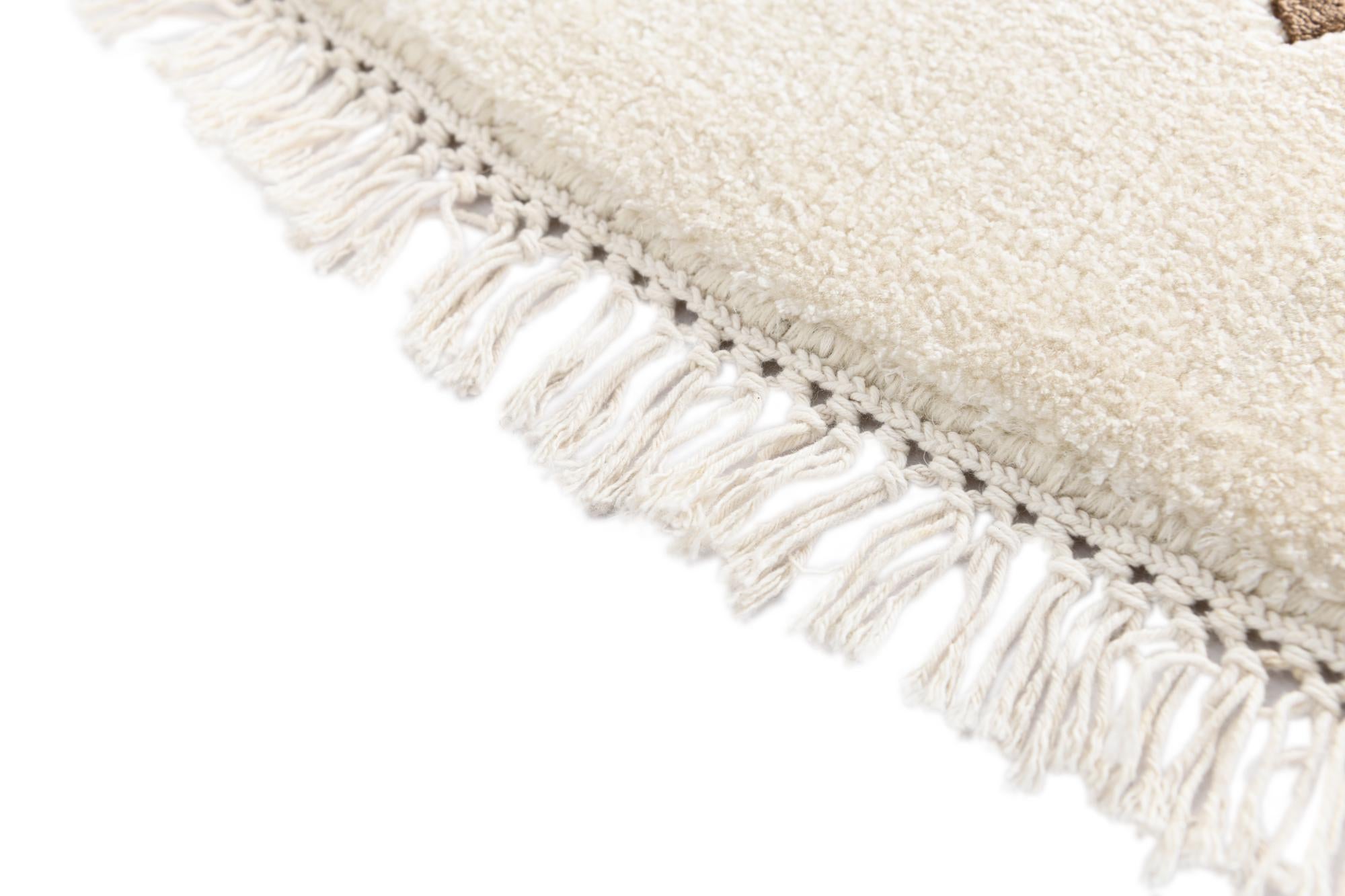 6' 4 x 6' 4 Hand Knotted Darya Wool Round Rug