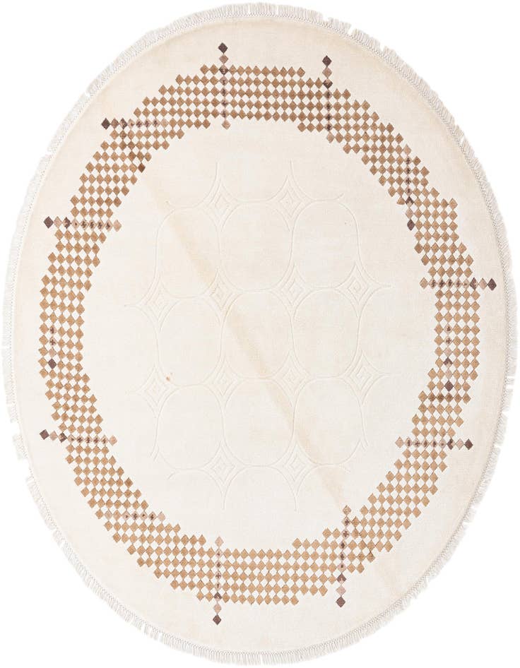Detail image of 6' 4 x 6' 4 Hand Knotted Darya Wool Round Rug