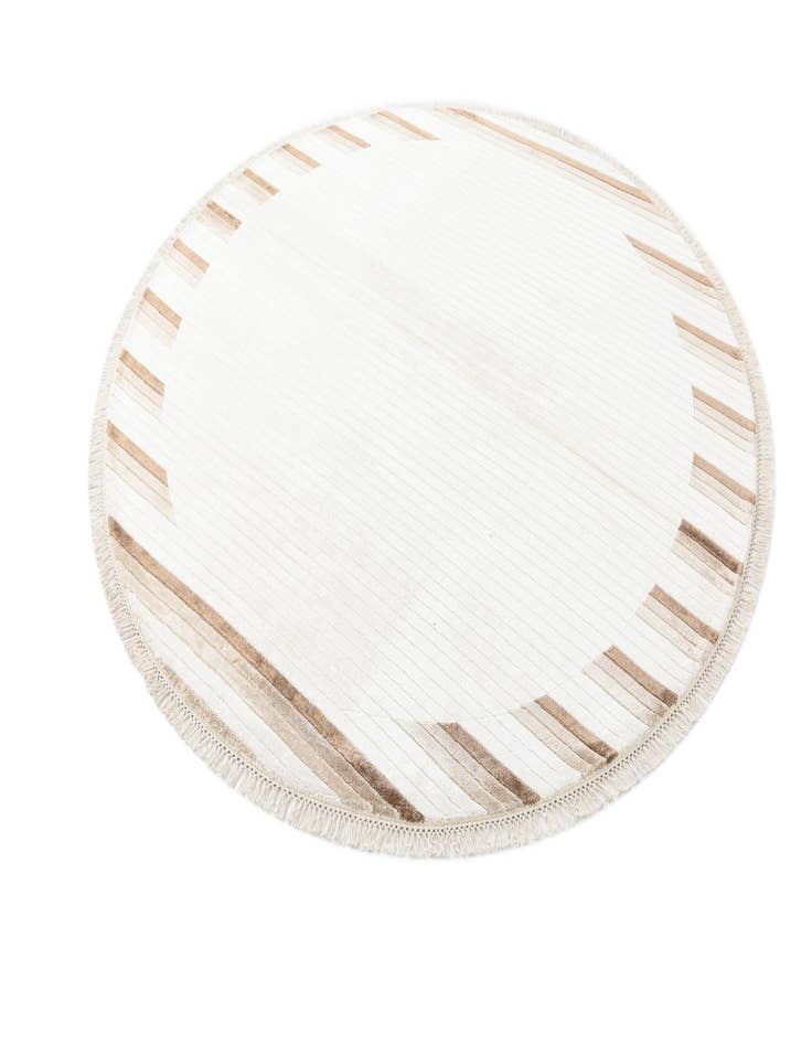 Detail image of 6' 7 x 6' 7 Hand Knotted Darya Wool Round Rug