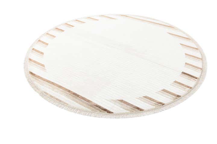 6' 7 x 6' 7 Hand Knotted Darya Wool Round Rug