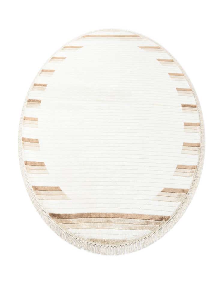 6' 7 x 6' 7 Hand Knotted Darya Wool Round Rug