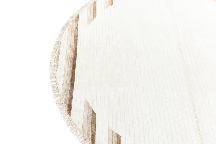 Detail image of 6' 7 x 6' 7 Hand Knotted Darya Wool Round Rug