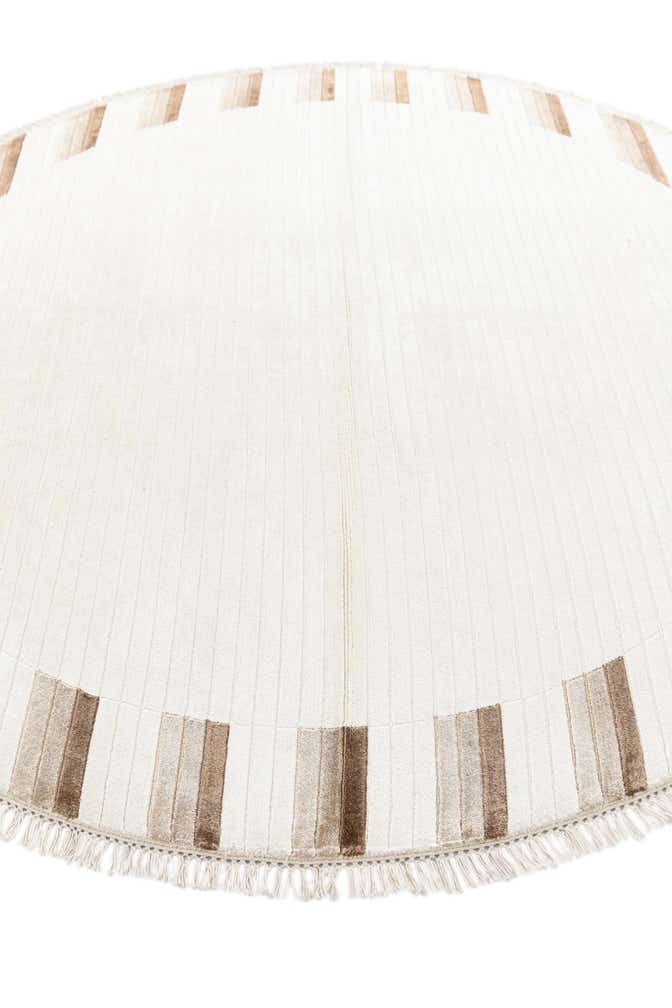 6' 7 x 6' 7 Hand Knotted Darya Wool Round Rug