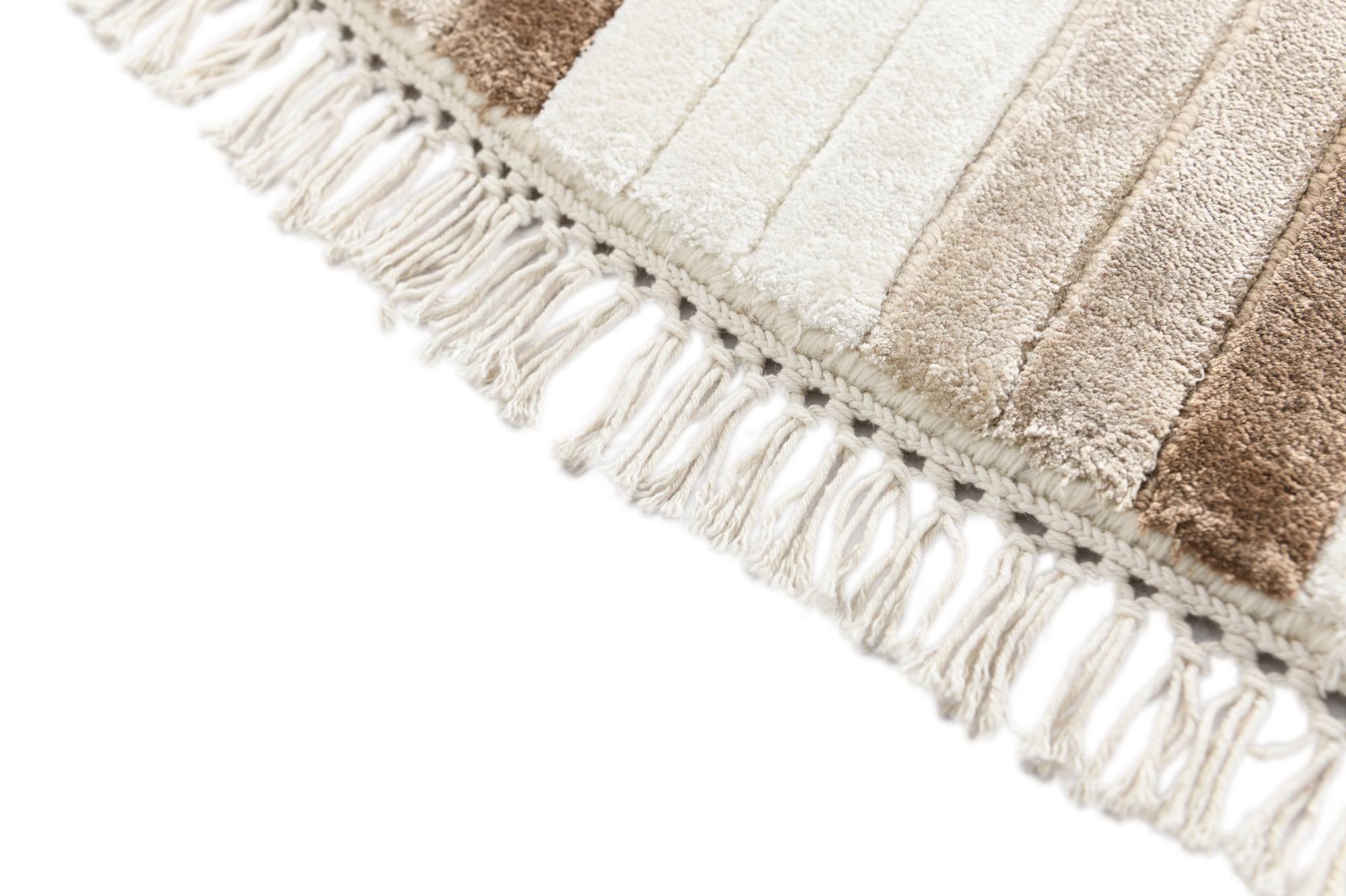 6' 7 x 6' 7 Hand Knotted Darya Wool Round Rug