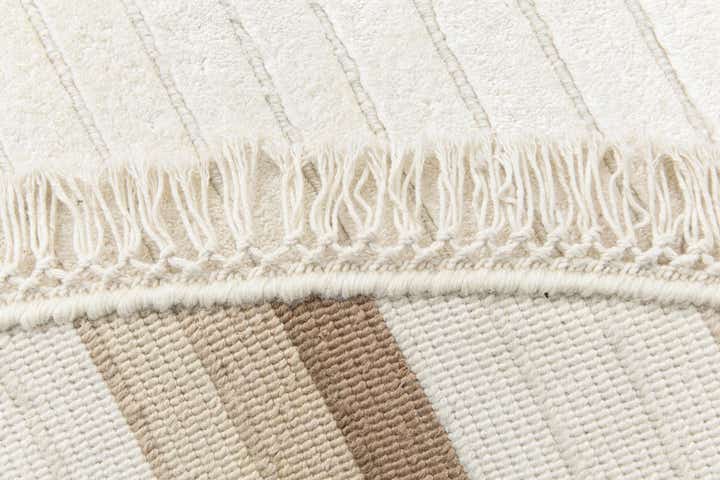 6' 7 x 6' 7 Hand Knotted Darya Wool Round Rug