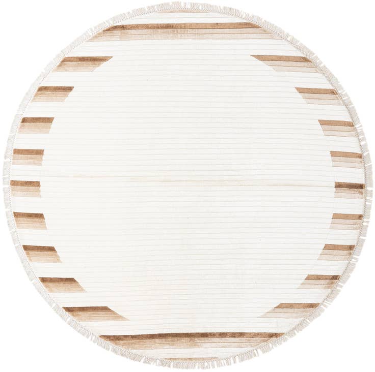 Detail image of 6' 7 x 6' 7 Hand Knotted Darya Wool Round Rug