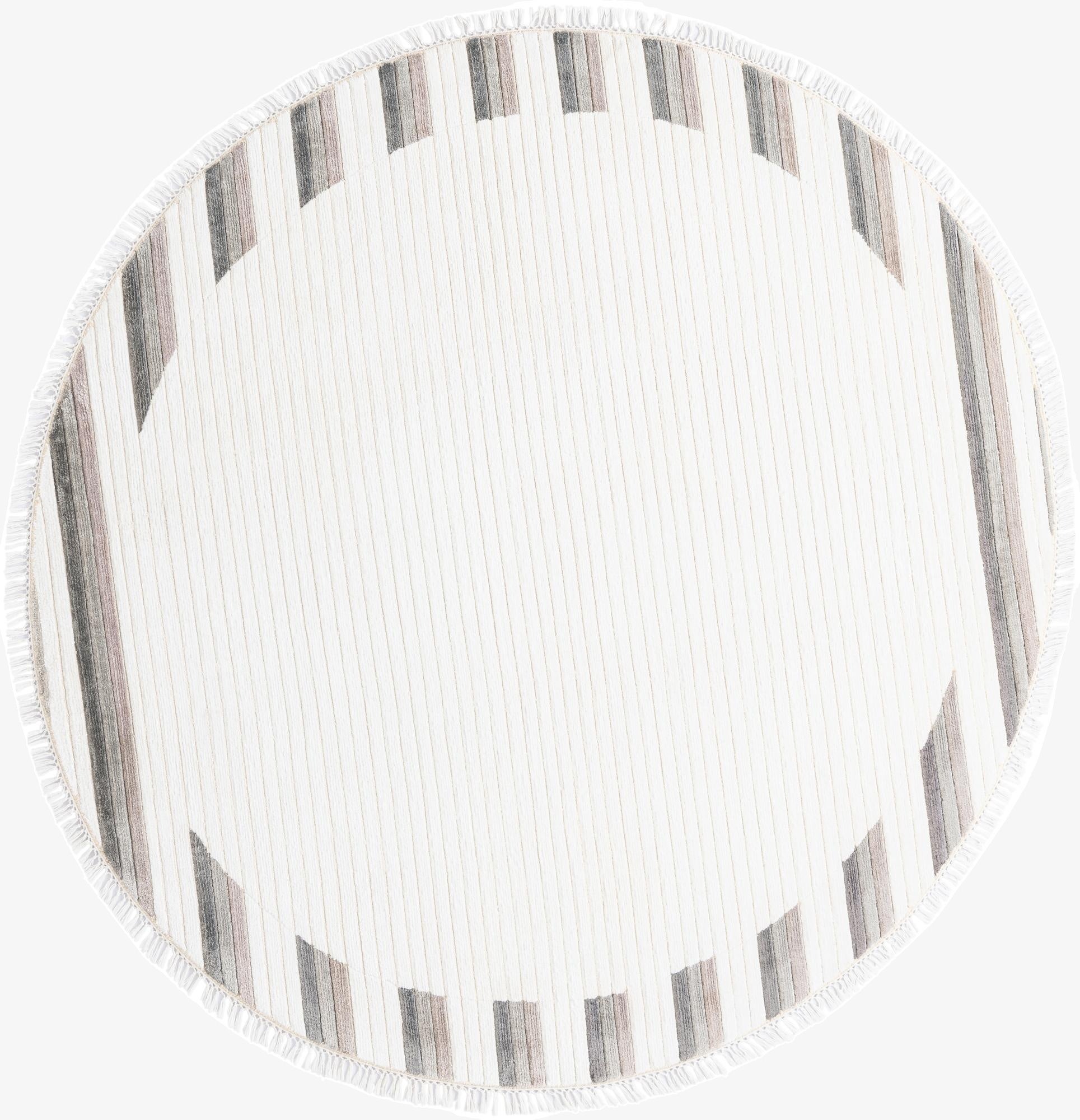 6' 6 x 6' 6  Hand Knotted Darya Wool Round Rug