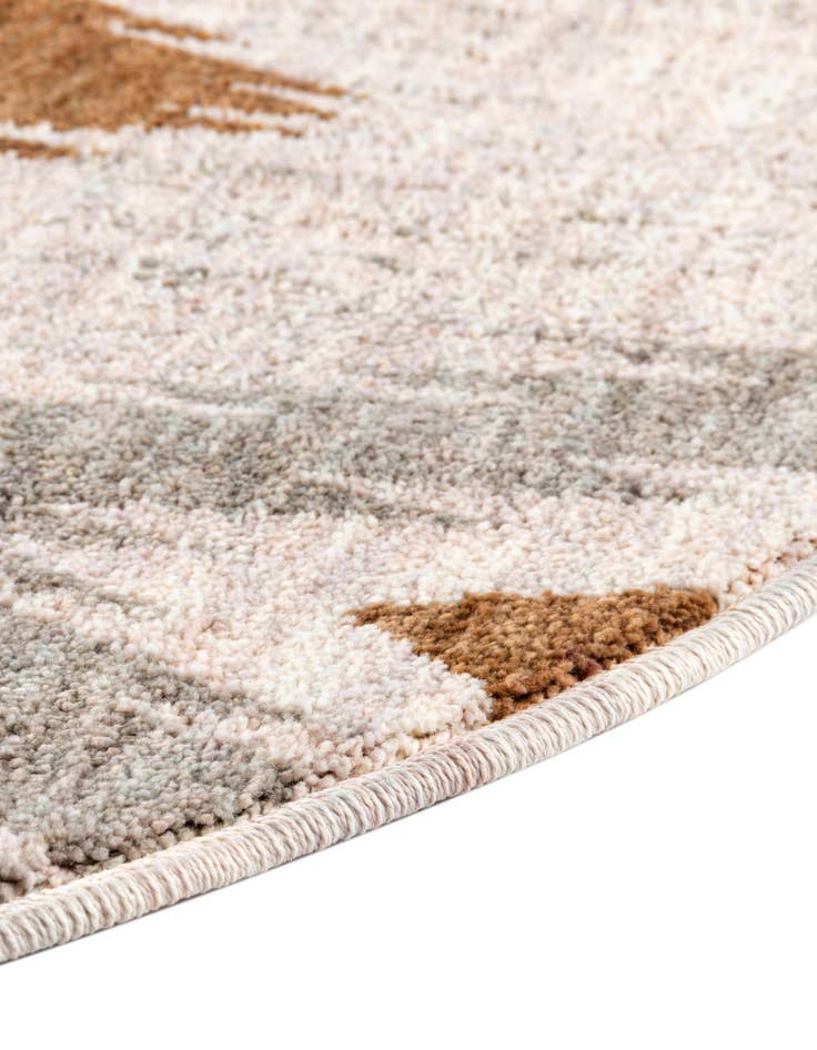 Detail image of 7' x 7' Eco Southwestern Round Rug