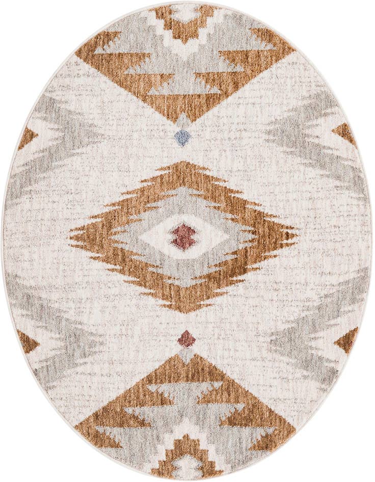 Detail image of 3' 3 x 3' 3 Eco Southwestern Round Rug