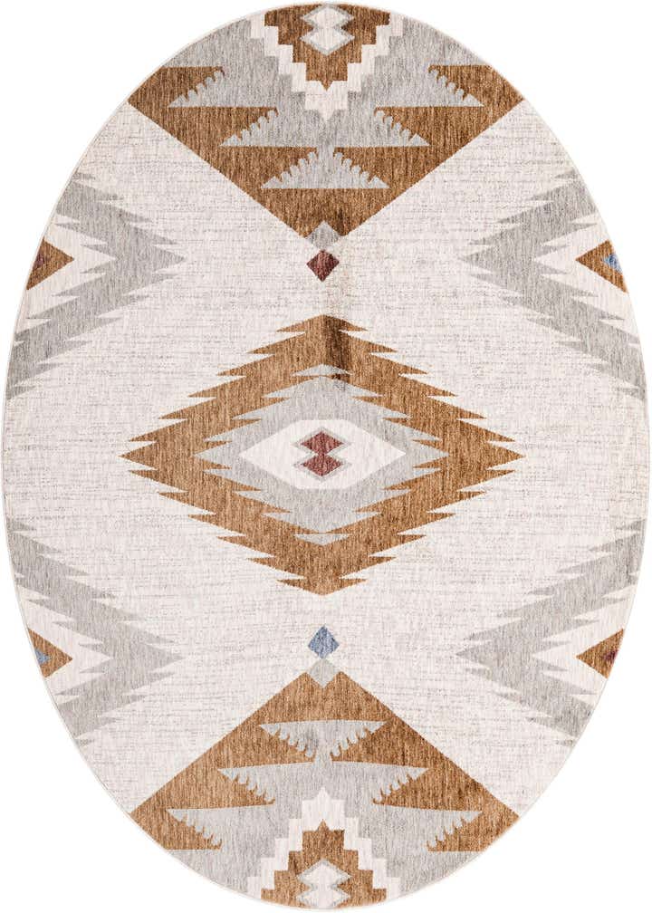 7' x 7' Eco Southwestern Round Rug