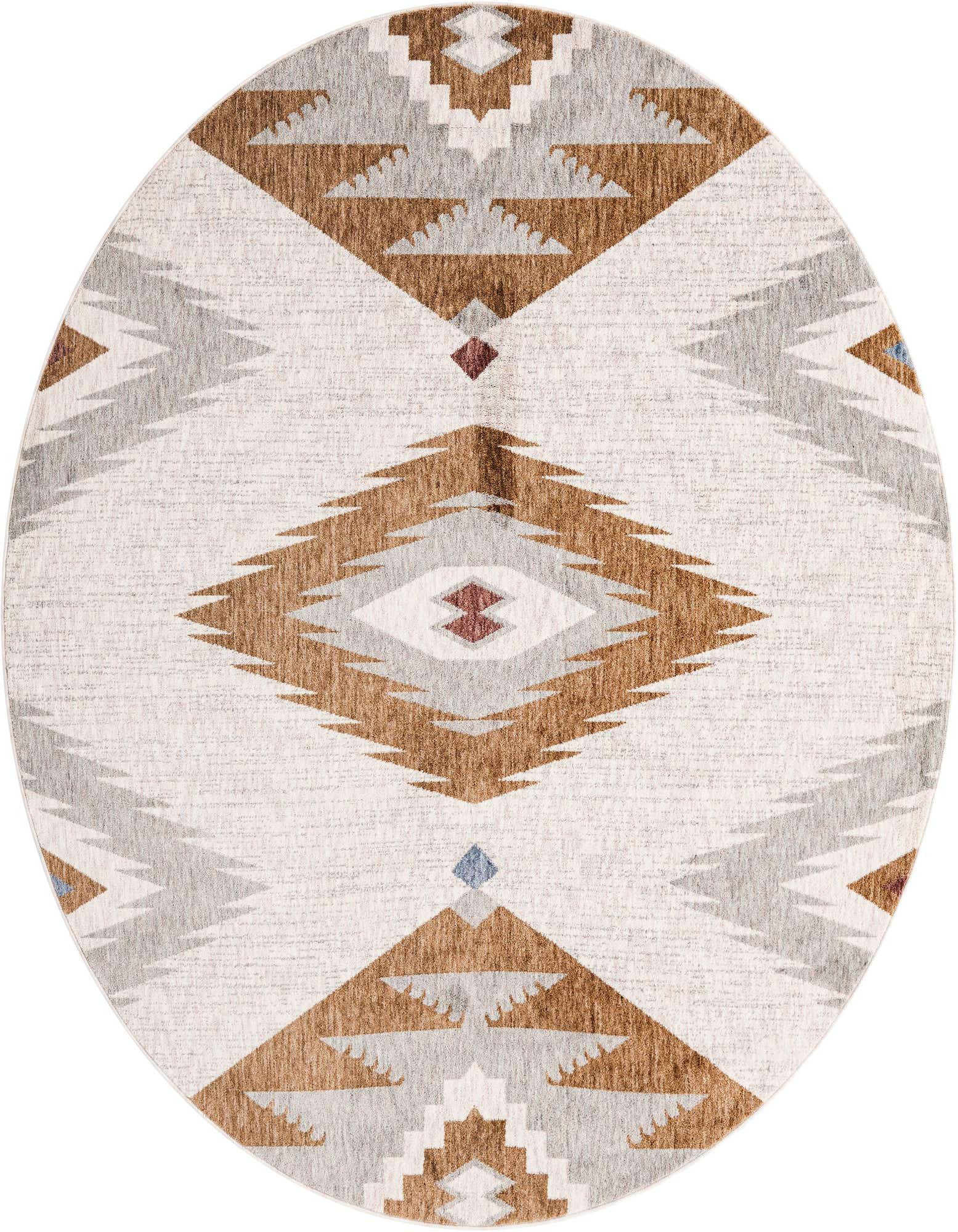 7' x 7' Eco Southwestern Round Rug