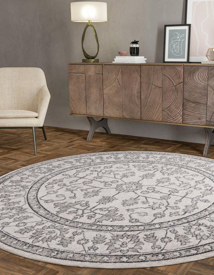 Detail image of 7' x 7' Eco Traditional Round Rug