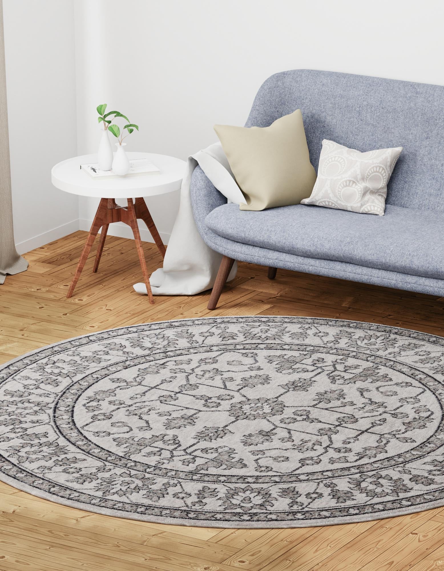 3' 3 x 3' 3 Eco Traditional Round Rug