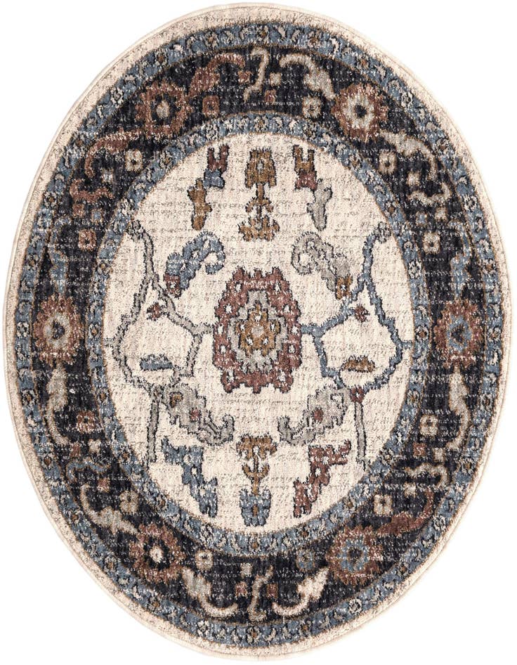 Detail image of 3' 3 x 3' 3 Eco Traditional Round Rug