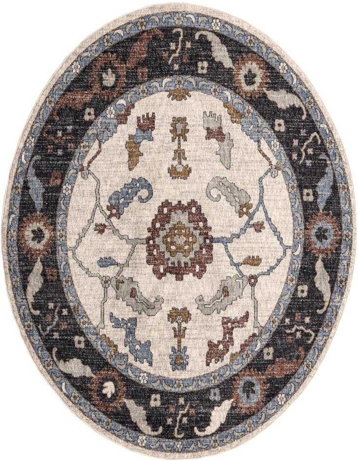 Detail image of 7' x 7' Eco Traditional Round Rug