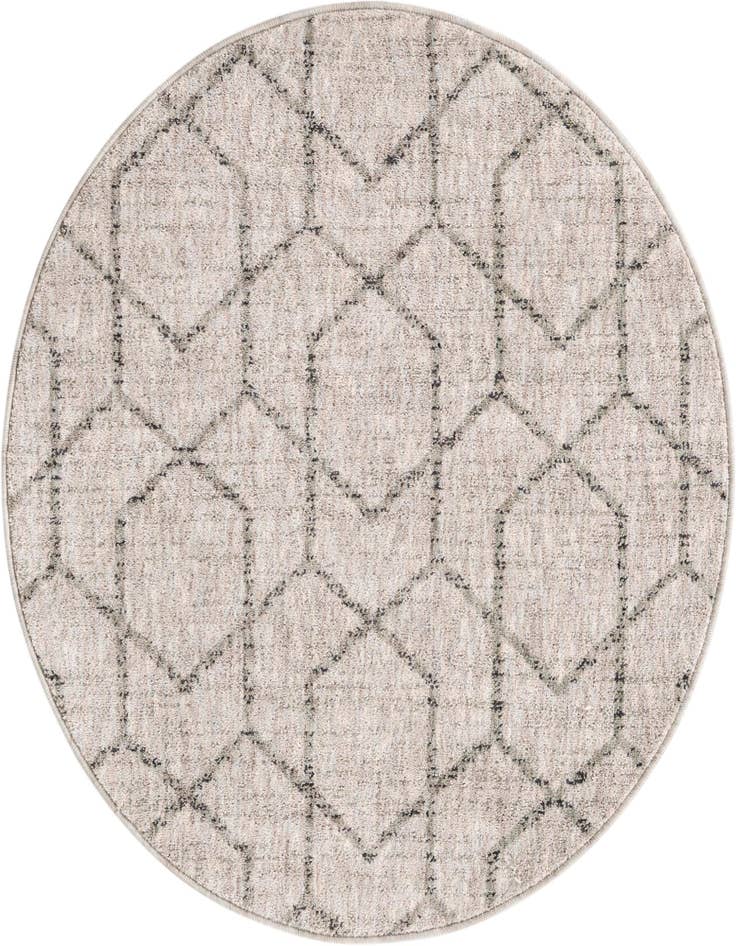 Detail image of 3' 3 x 3' 3 Eco Trellis Round Rug